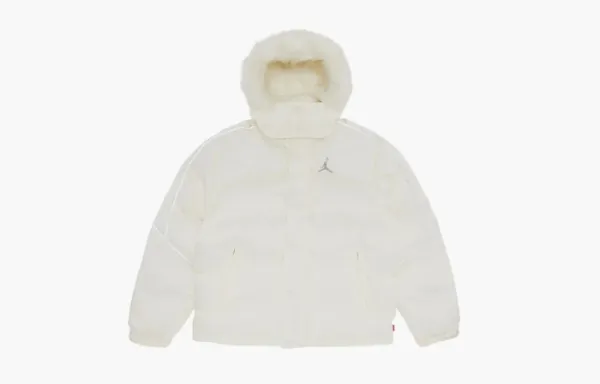 Supreme x Jordan Puffer Jacket White