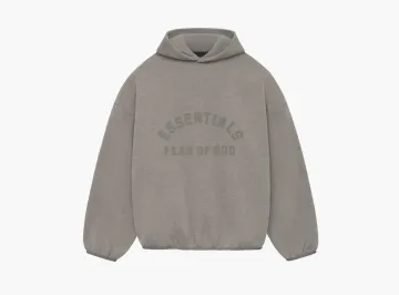 Fear of God Essentials Nylon Fleece Hoodie Heather Grey/Dust