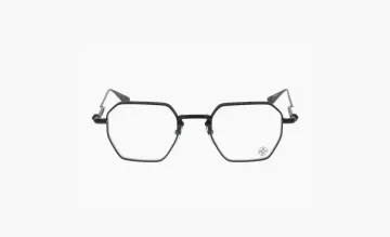 Chrome Hearts Eyeglasses Black Hexagonal