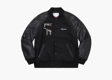 Supreme Aeon Flux Varsity Jacket Black