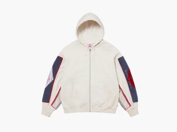 Supreme x Martine Rose Towel Zip Up Hooded Sweatshirt White