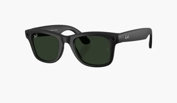 Ray-Ban Meta Wayfarer Sunglasses Matte Black / Graphite with Blue-Violet Light Filter (Size 50)
