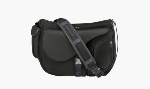Dior X Sacai Saddle Soft Dark Brown Green