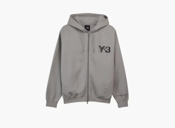Adidas x Y-3 Logo Zip Hoodie Charcoal Solid Grey