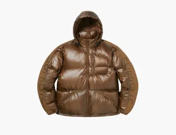 Supreme Featherweight Down Puffer Jacket Brown