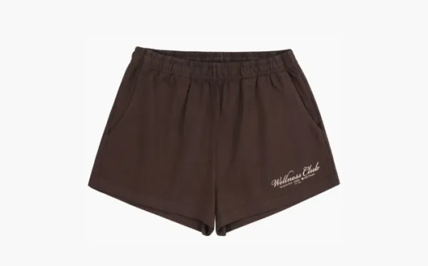 Sporty & Rich 1800 Health Cotton Shorts WMNS Brown