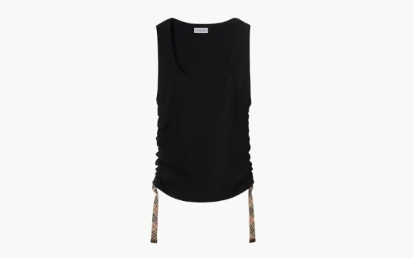 Burberry Festival Cotton Blend Tank Top Black