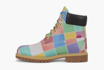 Timberland 6 Inch Premium Waterproof Boot x Supreme Patchwork - Multi-Color