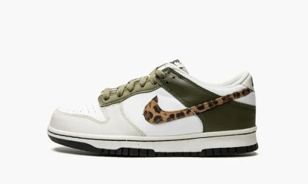 Nike Dunk Low GS Animal Instinct / Olive Leopard