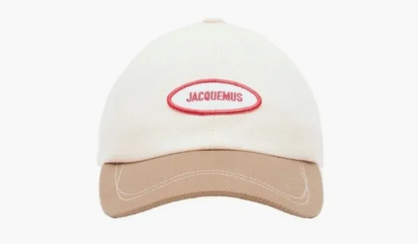 Jacquemus The Gelato Cap Off White / Light Brown