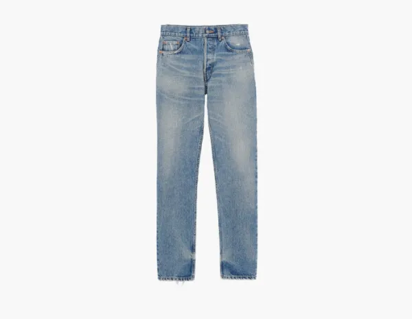 Saint Laurent Straight Leg Jeans Denim
