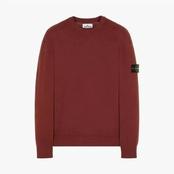 Stone Island Crewneck Sweatshirt Brick Red