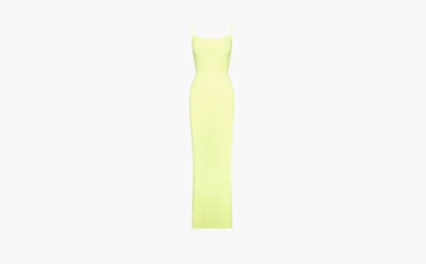 Skims Soft Lounge Long Slip Dress Lemonade