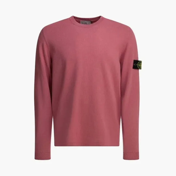 Stone Island Cotton Canvas Sweatshirt Magenta