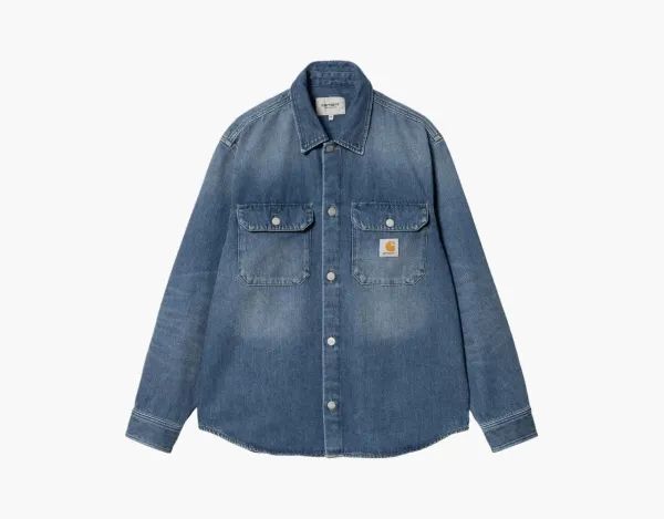 Carhartt WIP Salinac Denim Shirt Jac Blue