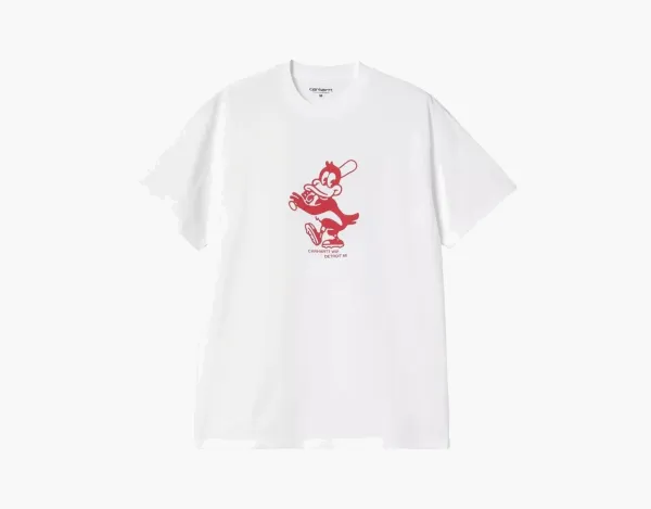 Carhartt WIP Home Run Mascot T-Shirt White