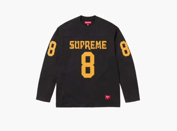 Supreme Affiliated L/S Football Top Black