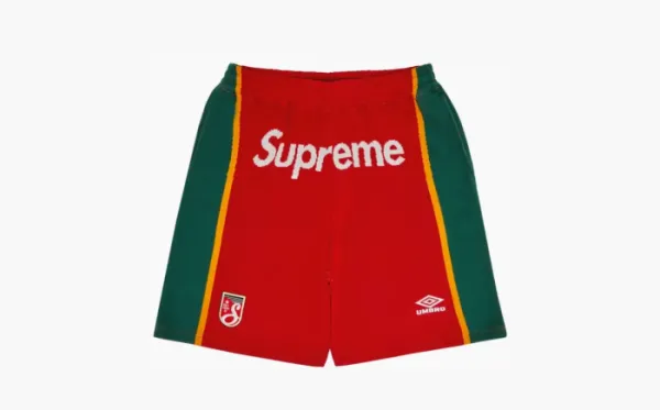 Supreme x Umbro Knit Soccer Short Red