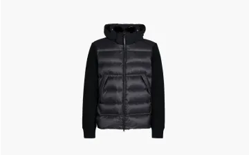 C.P. Company Merino Nylon Mixed Goggle Jacket Black