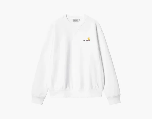 Carhartt WIP American Script Sweatshirt White