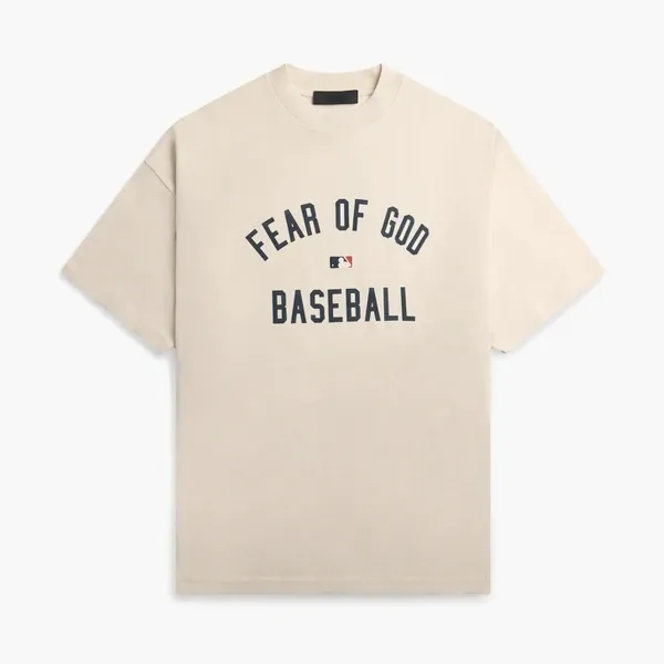 Fear of God Essentials MLB 90s Tee, Cream White