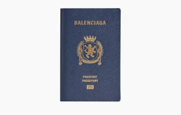 Balenciaga Passport Holder Blue