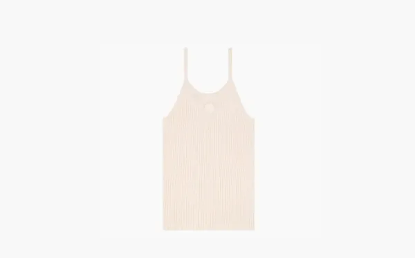 Sporty & Rich Srhwc Ribbed Tank Top Cream