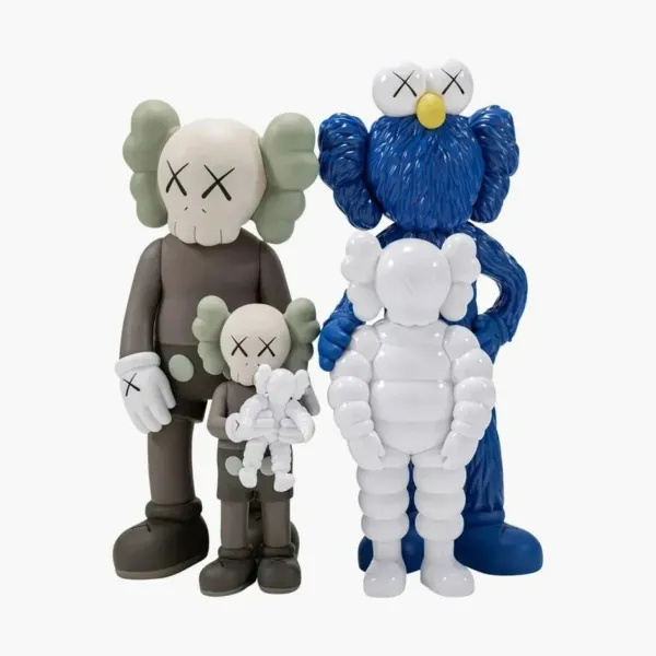 Kaws Family Vinyl Figures Brown Blue White