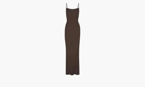 SKIMS Soft Lounge Long Dress Brown