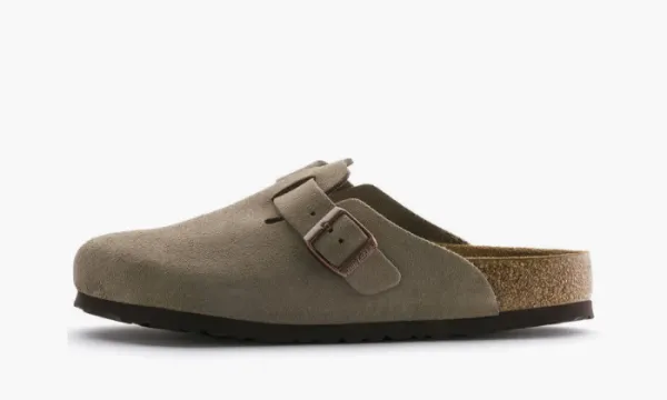 Birkenstock Boston Soft Footbed Suede Taupe