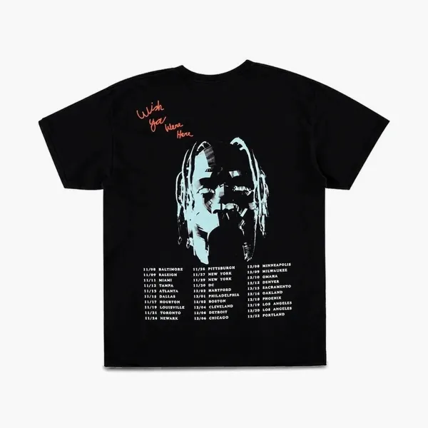Travis Scott Cactus Jack Tour Dates Tee Black