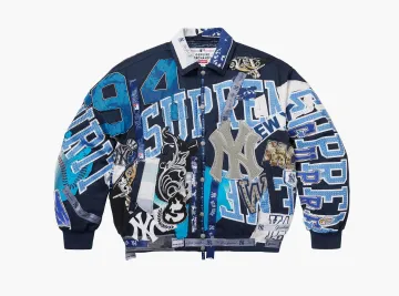 Supreme x Jeff Hamilton New York Yankees Varsity Jacket Multicolor
