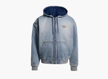 Adidas Originals Denim Padded Jacket Indigo Denim