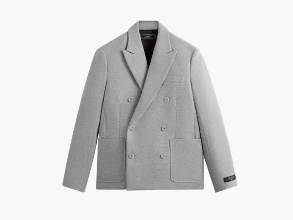 Kith Felted Jersey Julius Blazer Heather Grey