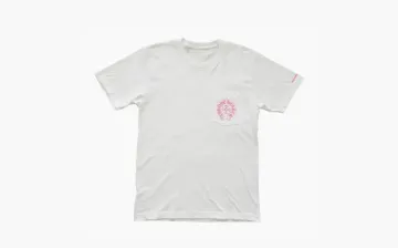 Chrome Hearts Short T-Shirt with Horseshoe Buckle White