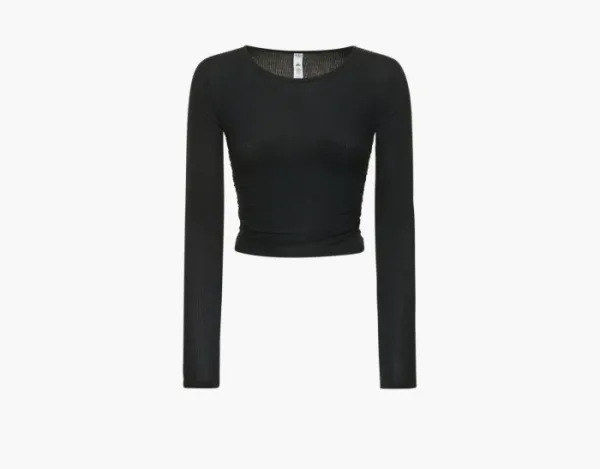 Alo Yoga Gather Long Sleeve Black