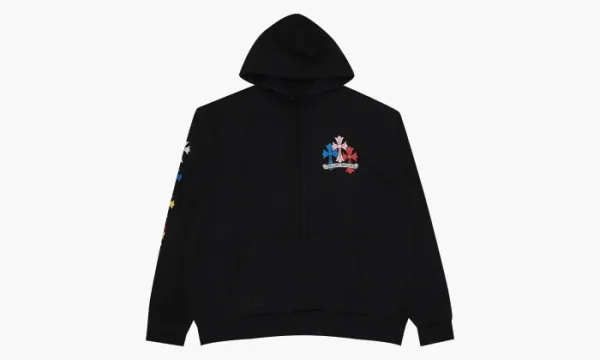 Chrome Hearts Multi Color Cross Cemetery Hoodie Black