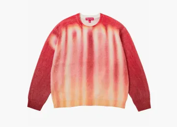 Supreme Blurred Logo Sweater Red