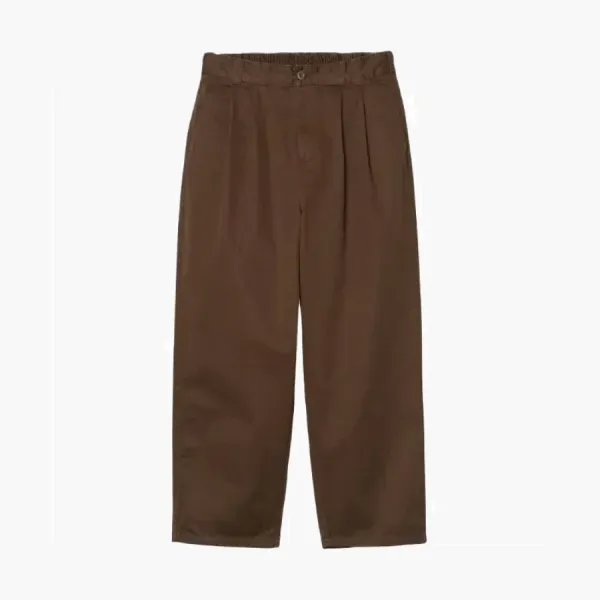 Carhartt WIP Pleated Trousers Brown
