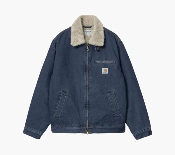 Carhartt WIP Detroit Fur Collar Jacket Navy