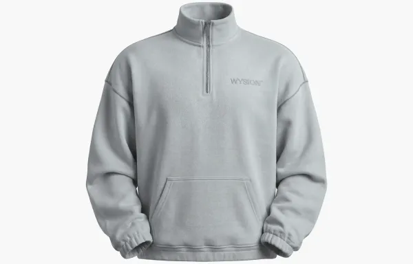 WYSION ZIP SWEATSHIRT SKY GREY