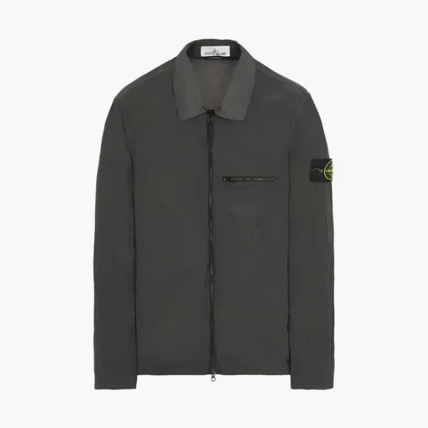Stone Island Zip Shirt Jacket Green