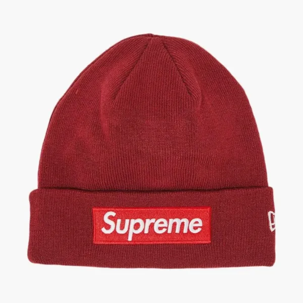 Supreme x New Era Box Logo Beanie Cardinal