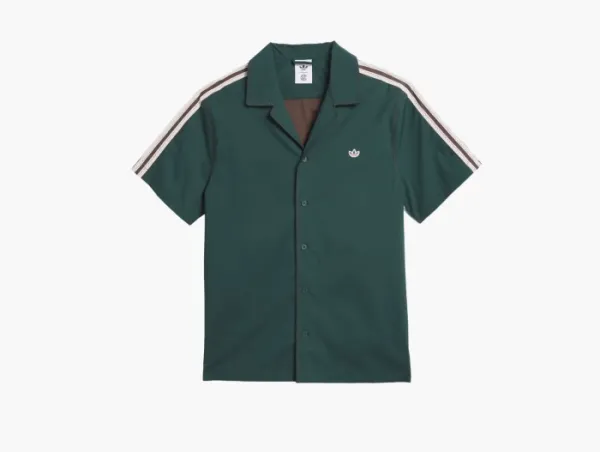 Adidas Originals x Clot Bowling Shirt by Edison Chen Dark Brown