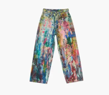 Acne Studios 1981 Baggy Fit Jeans Multicolor