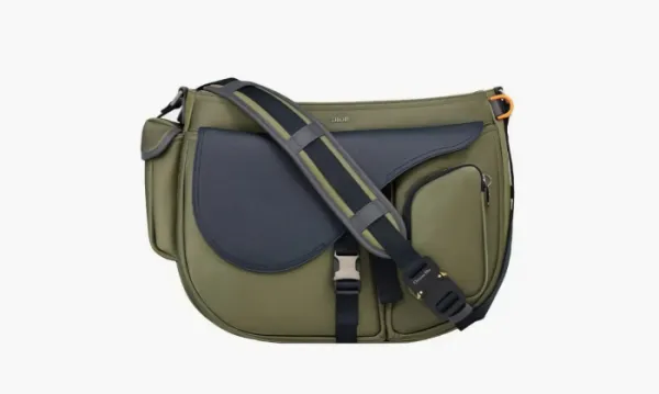 Dior X Sacai Saddle Soft Olive Blue