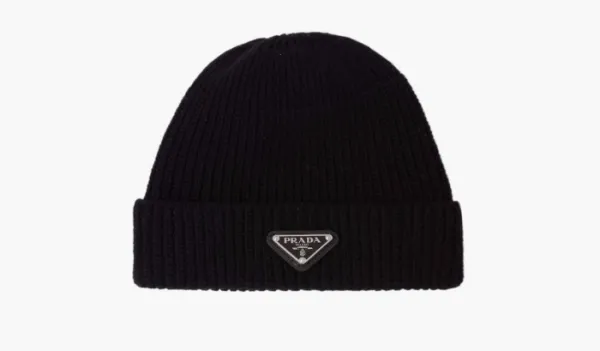 Prada Wool Cashmere Beanie Black