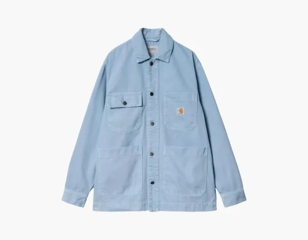 Carhartt WIP Garment-Dyed Garrison Coat Light Blue