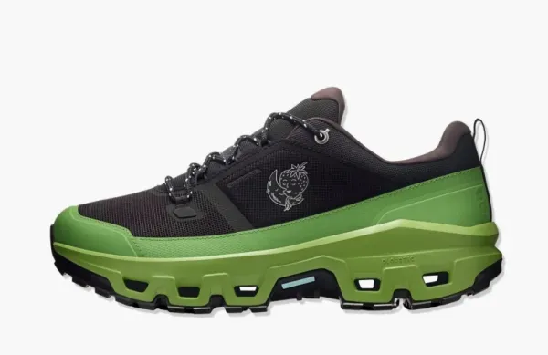 ON Cloudrock Low Waterproof x Sky High Farm Goods Celery WMNS Black/Celery