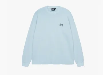 Stussy Basic Stock Long Sleeve Thermal Light Blue